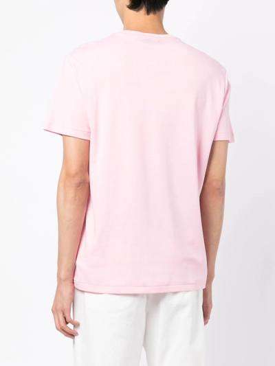 Shop Polo Ralph Lauren Logo-print Short-sleeved T-shirt In Pink