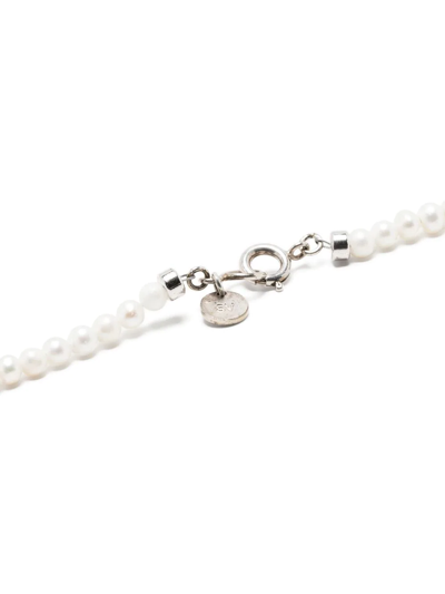 Shop Undercover Silver-tone Pearl Necklace In White