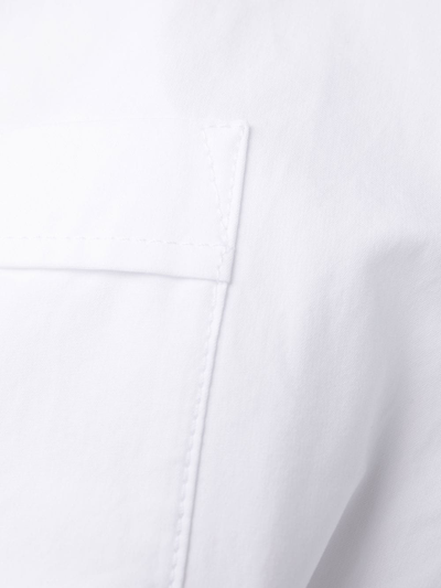 Shop Jacquemus La Robe Baunhilha Layered Shirt Dress In White