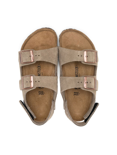 Birkenstock Milano Hl Leather Sandals In Green