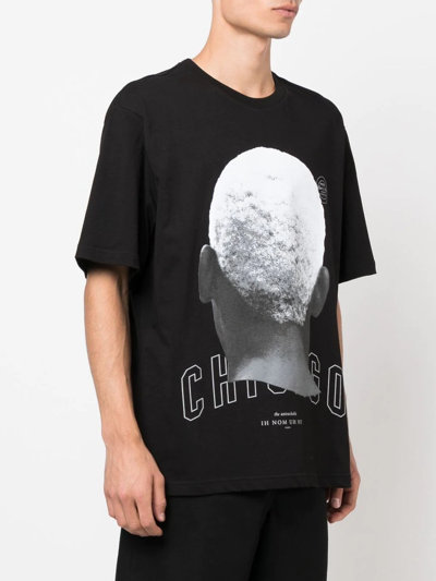 Shop Ih Nom Uh Nit Graphic-print Crew-neck T-shirt In Black