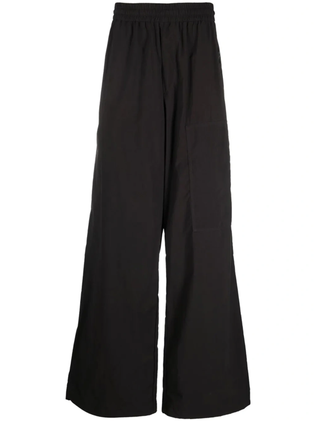 Off-white High-waisted Wide-leg Trousers In Black | ModeSens