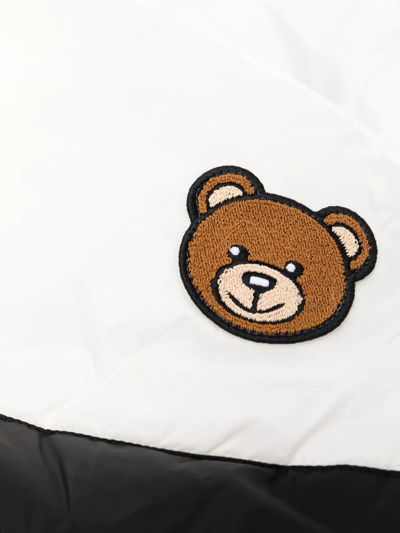 Shop Moschino Logo-print Sleeping Bag In White