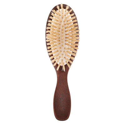 Shop Christophe Robin New Travel Hairbrush With Natural Boar-bristle And Wood