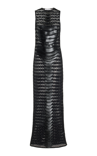 Shop Alaïa Women's 3d Mesh Maxi Dress In Black
