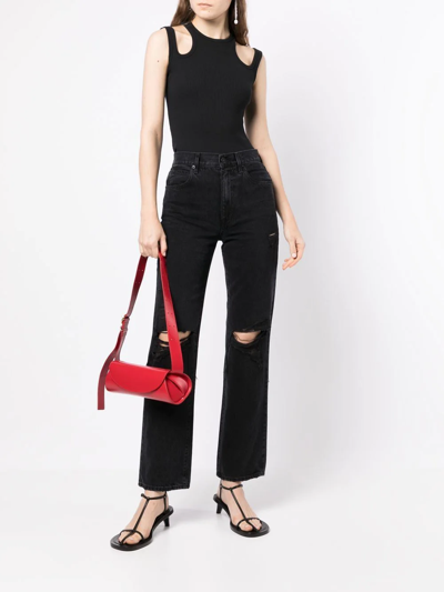 Slvrlake London Ripped-detailed Jeans In Schwarz