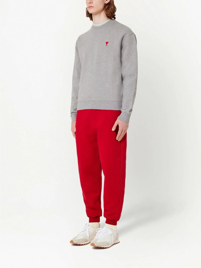 Shop Ami Alexandre Mattiussi Ami De Coeur Cotton Sweatshirt In Grau