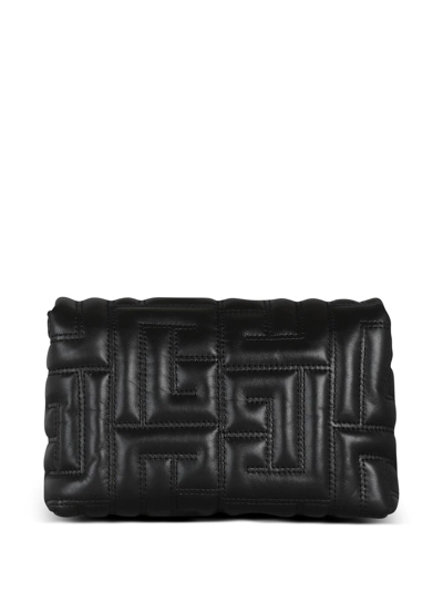 Shop Balmain 1945 Soft Shoulder Bag In Black