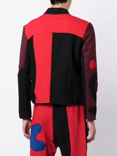 Shop Bethany Williams Jersey Patchwork Smiley Jacket In Mehrfarbig
