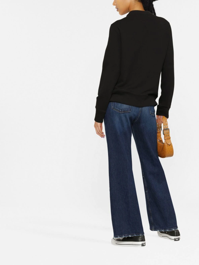 Golden Goose Athena Crewneck Star Sweatshirt In Schwarz