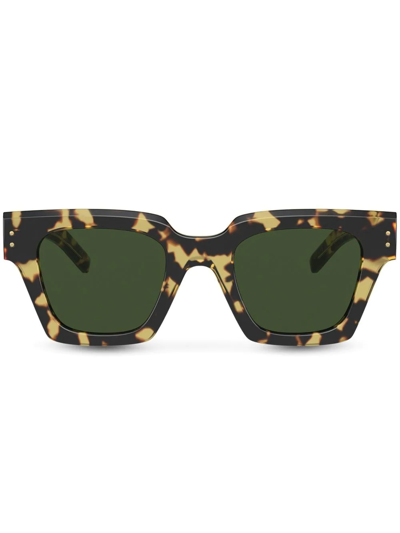 Dolce & Gabbana Dolce And Gabbana Green Square Mens Sunglasses Dg4413 337552 48 In Schwarz