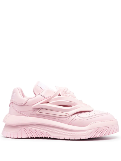 Shop Versace Odissea Chunky-sole Sneakers In Rosa