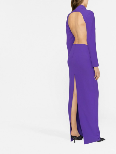 Shop Monot Cut-out Maxi Dress In Violett