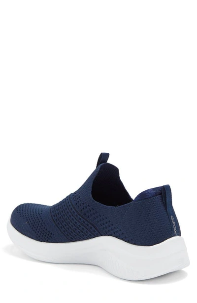 Skechers Ultra Flex 3.0 Classy Charm Sneaker In Navy