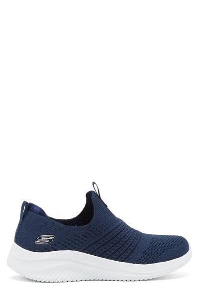 Skechers Ultra Flex 3.0 Classy Charm Sneaker In Navy
