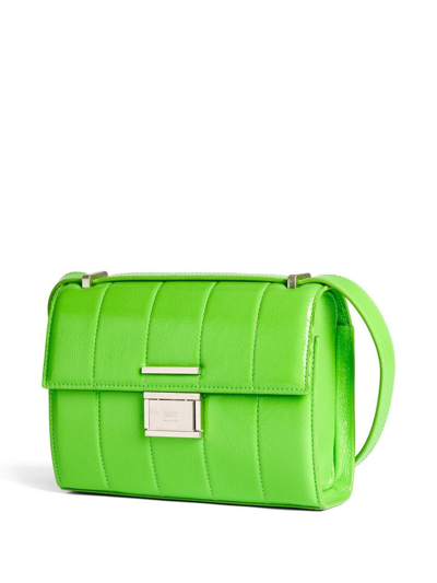 Shop Ami Alexandre Mattiussi Small Déjà-vu Crossbody Bag In Green