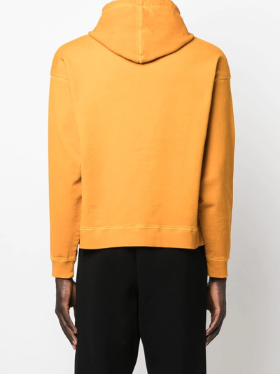 Shop Dsquared2 Graphic-print Hoodie In Yellow