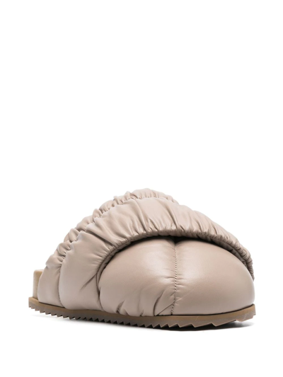 Yume Yume Tent Padded Oversized Mules In Animal Print