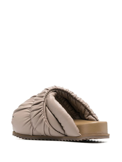 Shop Yume Yume Tent Padded Oversized Mules In Nude