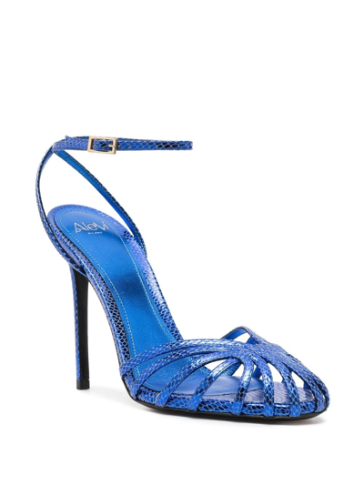 Shop Alevì Gloria 120mm Heeled Sandals In Blau