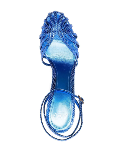 Shop Alevì Gloria 120mm Heeled Sandals In Blau