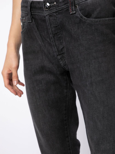 Sartoria Tramarossa Leonardo Slim-cut Mid-rise Jeans In Schwarz