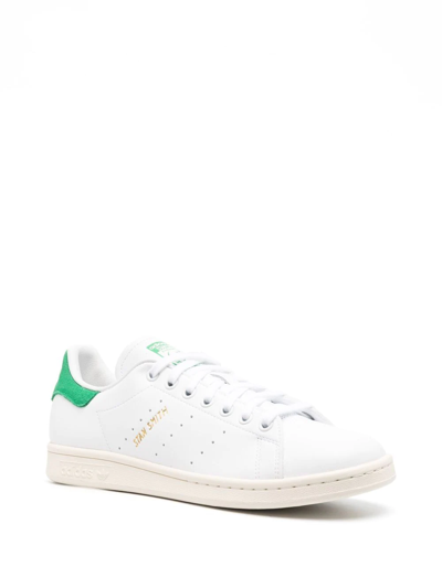 Shop Adidas Originals Stan Smith Lace-up Sneakers In Weiss