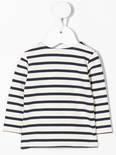 Bonpoint Embroidered-logo Detail Knit Jumper In Nude