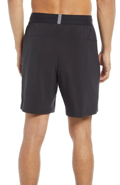 Shop Nike Dri-fit Flex Pocket Yoga Shorts In Off Noir/ Black/ Gray