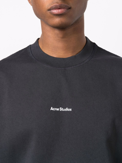 Shop Acne Studios Logo Cotton T-shirt