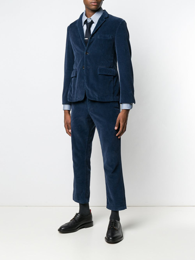 Shop Thom Browne Cotton Shirt In Blue