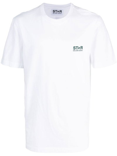 Shop Golden Goose Star Collection Cotton T-shirt In White