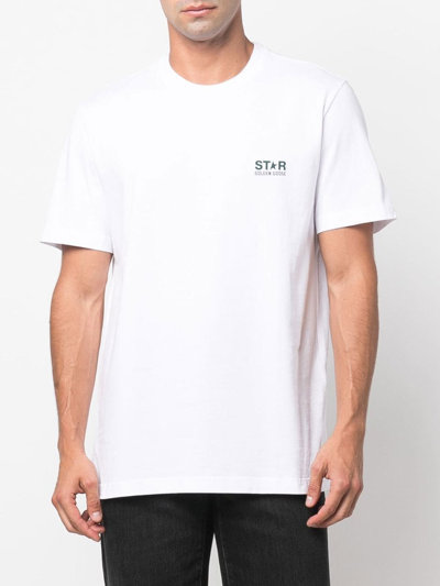 Shop Golden Goose Star Collection Cotton T-shirt In White