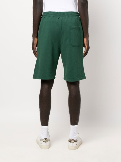 Shop Golden Goose Diego Star Collection Cotton Shorts In Green