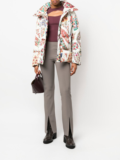 Shop Etro Beatrice Hooded Down Jacket In Multicolor