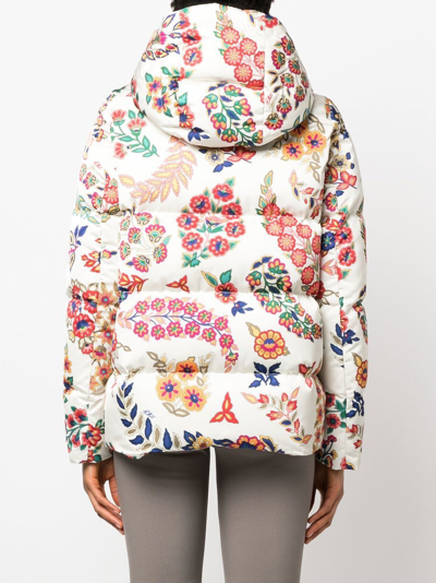 Shop Etro Beatrice Hooded Down Jacket In Multicolor