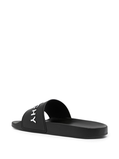 Shop Givenchy Logo Pool Slides