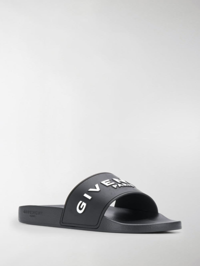 Shop Givenchy Logo Pool Slides