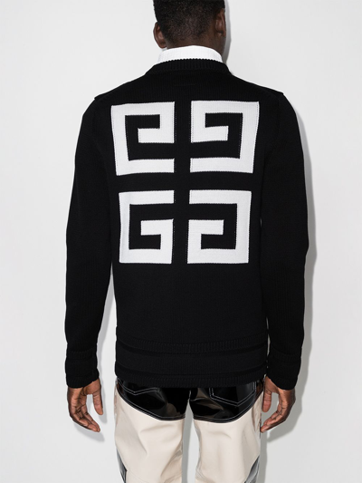 Givenchy Split Printed Sweatshirt In Black