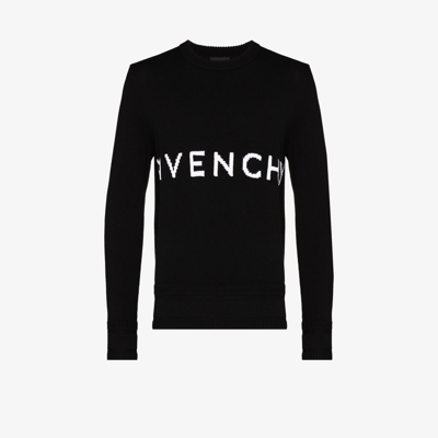 Givenchy Split Printed Sweatshirt In Black
