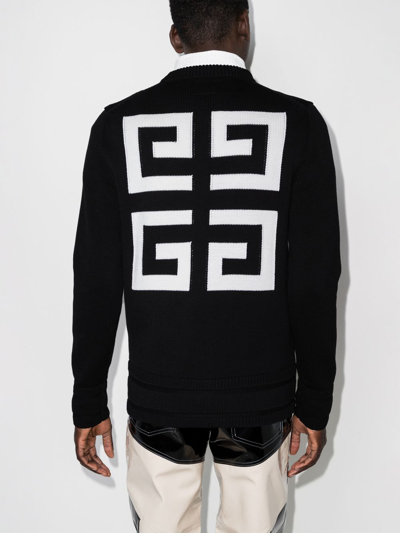 Givenchy Split Printed Sweatshirt In Black