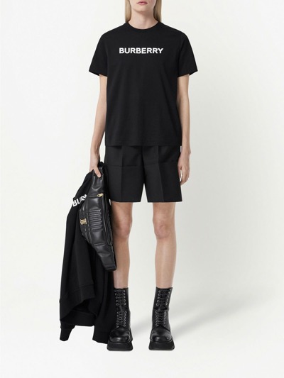 Shop Burberry Logo Cotton Polo Shirt