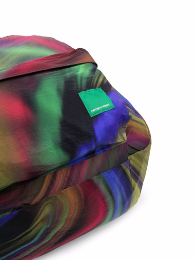 Shop Emporio Armani Sustainable Capsule Backpack In Multicolor