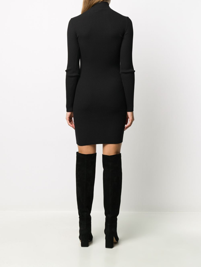Shop Wolford High Neck Ribbed Dress