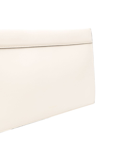 Shop Wandler Hannah Leather Handbag In White