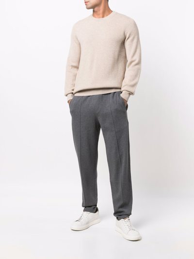 Shop Brunello Cucinelli Cotton Sweatpants In Grey