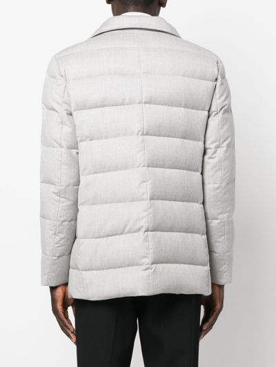 Shop Kired Algeo Double-breasted Jacket In White