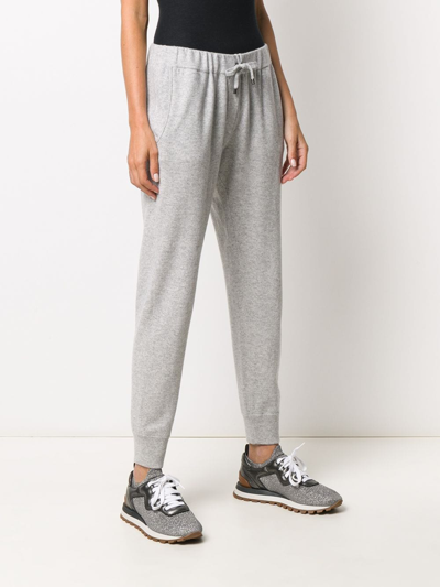 Shop Brunello Cucinelli Cashmere Sweatpants In Grey