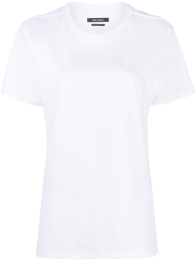 Shop Isabel Marant Annax Organic Cotton T-shirt In White