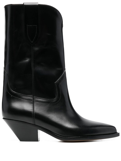 Shop Isabel Marant Dahope Leather Boots